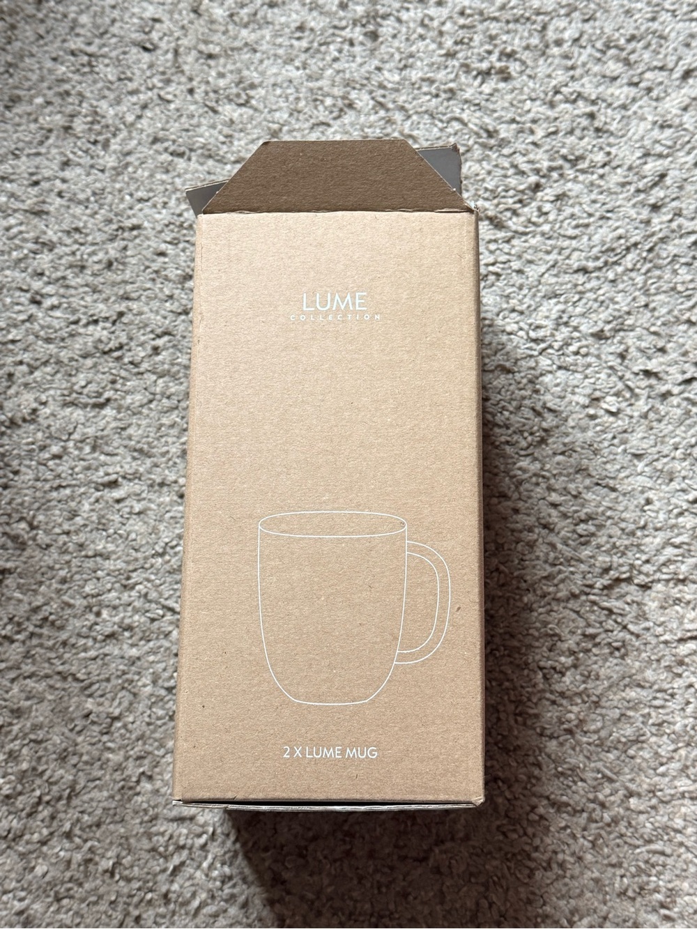 Set of Two Nespresso “Lume” Mugs - ceramic